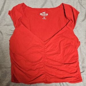 Hollister Bold Red Crop Top